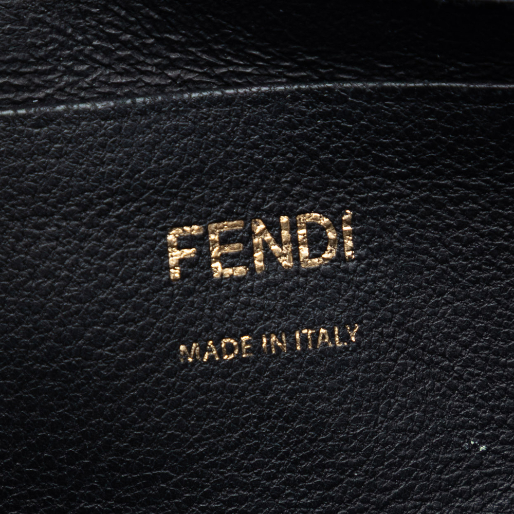 Pre-Loved Fendi Mini Zucca Embossed Leather Baguette Satchel - Picture 5 of 7
